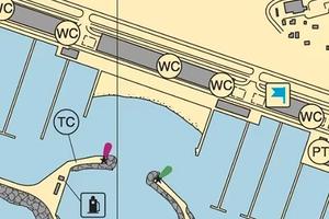 Posto barca Porto di Roma - Ostia 12x4 metri