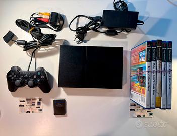 PlayStation 2 Slim + 5 Giochi