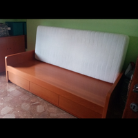 Letto singolo con doppio letto estraibile a scompa