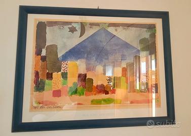 Stampa incorniciata sotto vetro di Paul Klee