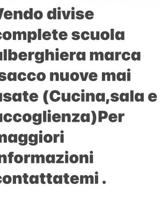 Divise scuola alberghiero nuove