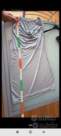 vestito grigio perla 