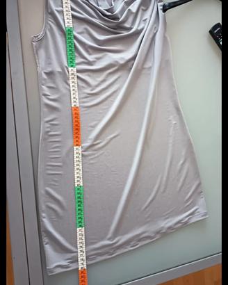 vestito grigio perla 
