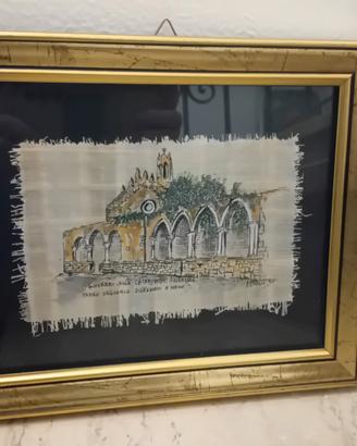 Papiro di Siracusa incorniciato