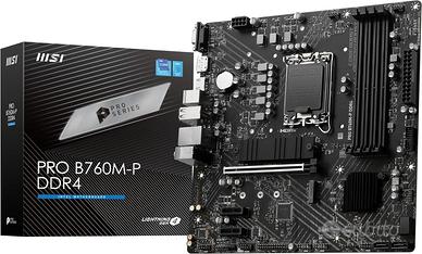 MSI PRO B760M-P DDR4 Scheda madre Micro-ATX, Suppo