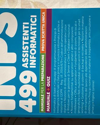 Manuale INPS 499 assistenti informatici