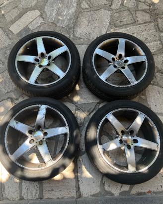 4 cerchi in lega Stilauto 17” + pneumatici Dunlop