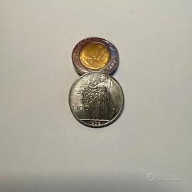 Moneta Repubblica ITALIANA - 100 LIRE MINERVA 1956