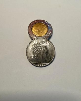 Moneta Repubblica ITALIANA - 100 LIRE MINERVA 1956