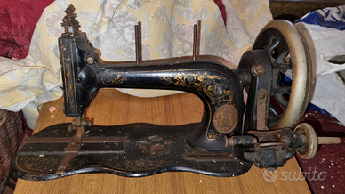 Vecchia macchina da cucire Fabrik Marke