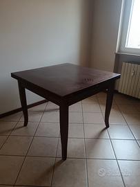 tavolo massello noce allungabile