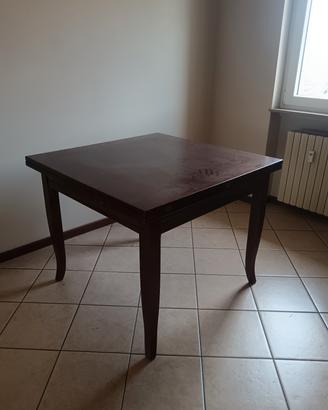 tavolo massello noce allungabile