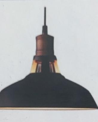 3 lampade da soffitto vintage