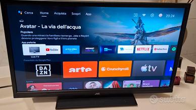 TV Smart JVC 24" Android pari al nuovo