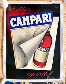 Manifesto Campari Fisa ‘57 originale dell’epoca
