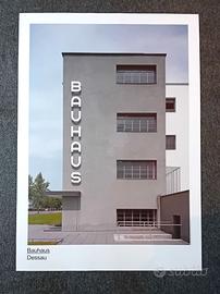 Manifesto poster Bauhausgebäude di Dessau Bauhaus