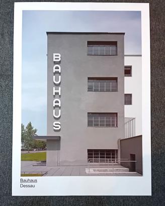 Manifesto poster Bauhausgebäude di Dessau Bauhaus