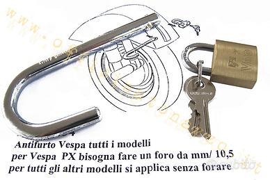 Lucchetto antifurto alla ruota per Vespa 50 - Prim