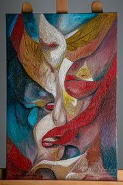 Quadro astratto dipinto