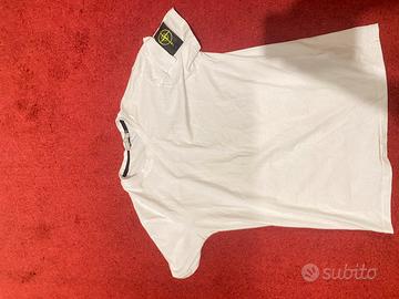 Maglietta Stone Island bianca originale