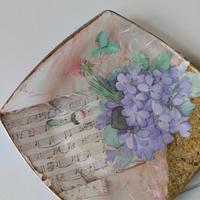 piattino ornamentale note musicali 