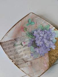 piattino ornamentale note musicali 