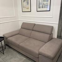 DIVANO DUE POSTI APRIBILE GRIGIO TORTORA