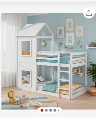 letto a castello a casetta