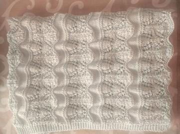 Copertina neonati colore verde acqua cotone ai fer