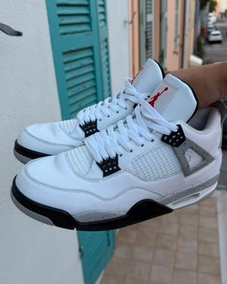 Jordan 4 White cement
