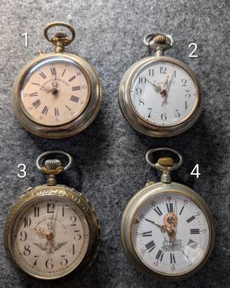 4 Orologi  Antichi - Da Revisionare/Restauro