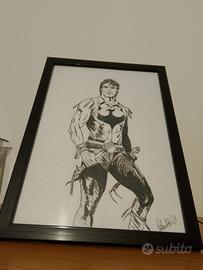 Zagor disegno matita e pennarello 