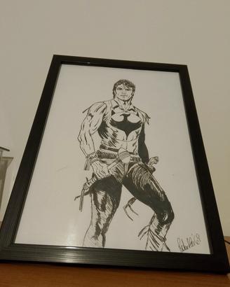 Zagor disegno matita e pennarello 