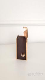 Accendino in metallo dorato e smalti marchio card