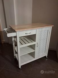 mobiletto carrello con ruote bloccabili 