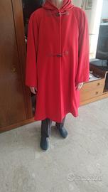 cappotto rosso 100% lana donna