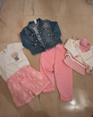 set di 6 capi d’abbigliamento  estivo bimba