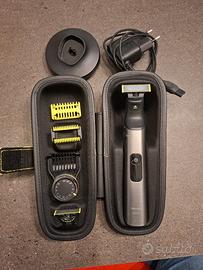 oneblade philips rasoio  360 2 lame barba body