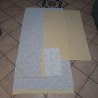 Lenzuola sopra sotto e federa culla in cotone