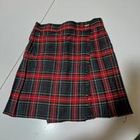 Gonnellina a portafoglio motivo scozzese, anni 12