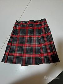 Gonnellina a portafoglio motivo scozzese, anni 12