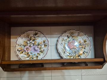 Coppia di Piatti Decorativi  in ceramica
