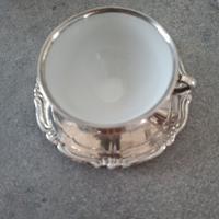 Tazzina da caffe' Bavaria argento/porcellana