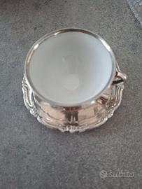 Tazzina da caffe' Bavaria argento/porcellana