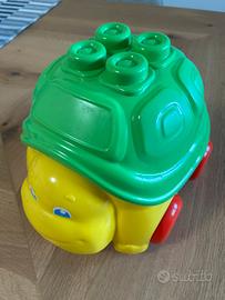 Secchiello tartaruga con mattoncini colorati