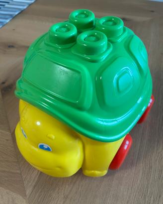 Secchiello tartaruga con mattoncini colorati