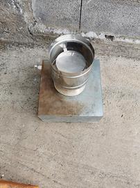 comignolo antivento in acciaio inox, per canna fum