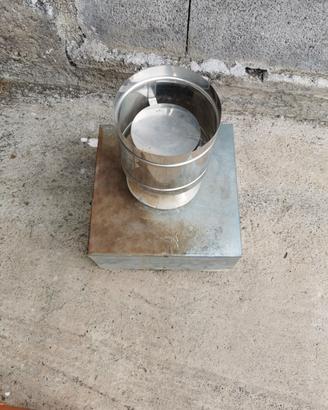 comignolo antivento in acciaio inox, per canna fum