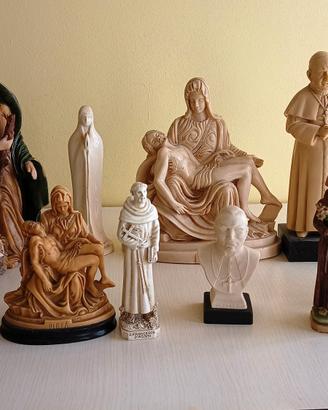 Lotto 10 Statuine Religiose