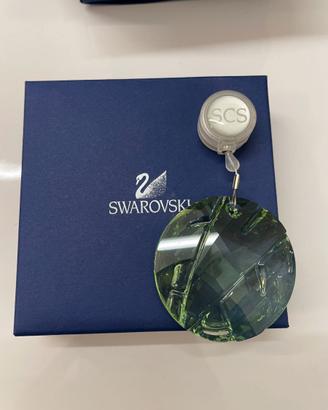 Ornamento Swarovski Cristallo Verde